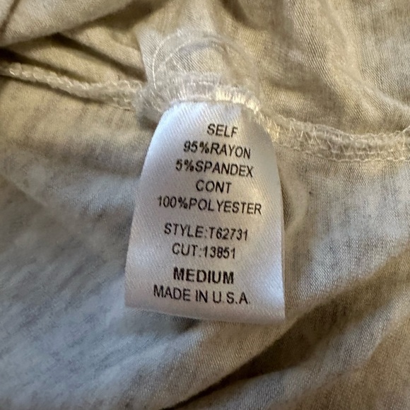 ODDY gray long balloon sleeve top size M - Picture 2 of 9